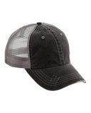 Derby Panthers distressed bill cap- Black/Grey