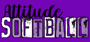 Attitude softball stamp letters