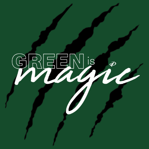 green is magic claw black and white