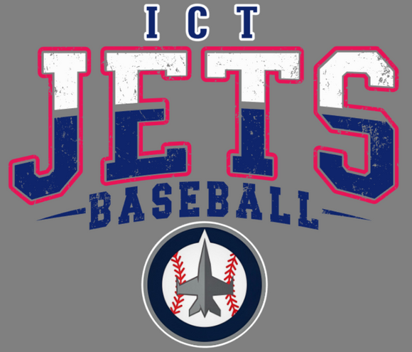 Jets Baseball distressed split