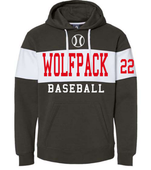 Wolfpack colorblock hoodie