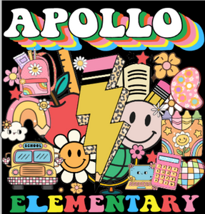 retro colorful Apollo Elementary