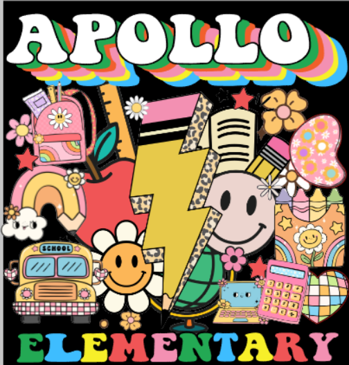 retro colorful Apollo Elementary