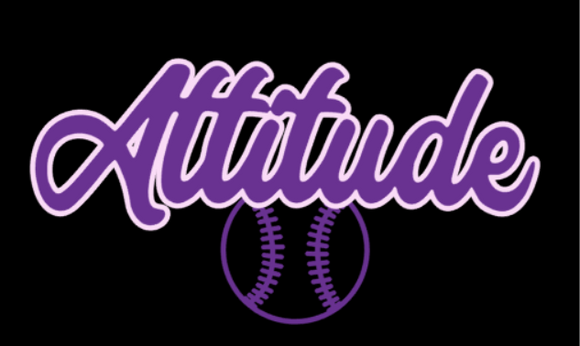 Attitude softball logo shirt