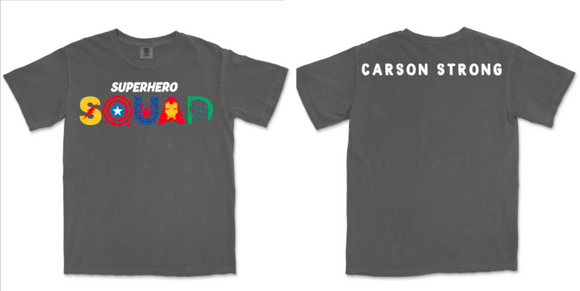 Carson Strong fundriaser shirt