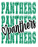 SUBLIMATION- Panthers distressed and cursive
