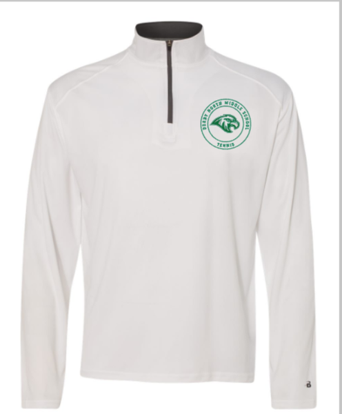 DNMS Tennis white quarter zip