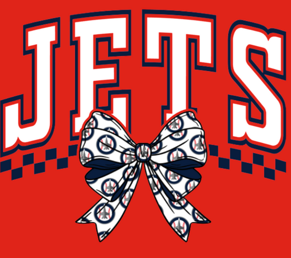 Jets Baseball Bow