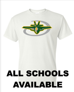 SUBLIMATION YOUTH- School swoosh logo- All Schools Available !!