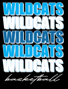 Wildcat Basketball layered leopard