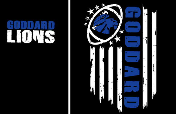 Goddard Lions Flag (front and back design)
