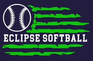 Eclipse Softball flag- lots of shirt options!