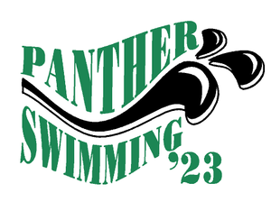 Panther swimming wave