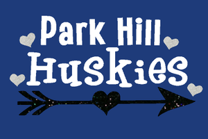 Park Hill huskies with arrow