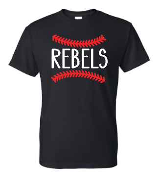 Rebels stitches logo- tshirt, sweatshirt, hoodie and racerback tank!