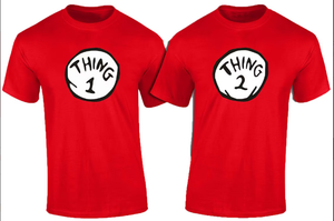 Thing 1 and Thing 2 shirts DMS