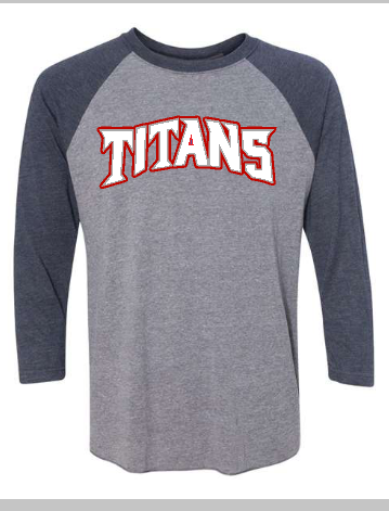 Titans Baseball simple logo raglan
